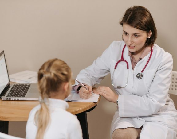 Doctor with a patient